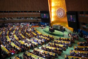 Presidenti Donald Trump flet para Asamblesë së Përgjithshme të OKB-së në Nju Jork, 22 shtator 2026