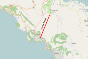Harta e tunelit Sozina