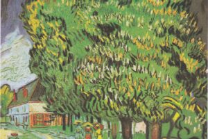 "Chestnut Trees in Blossom" e Vincent van Gogh-ut, 1890 — vepra kryesore e ankandit të Sotheby's, me vlerësim rreth 180 milionë dollarë. Foto: Public Domain / Wikimedia Commons