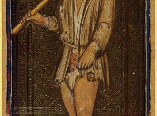 Karta 'The Fool' e kartës Visconti-Sforza, Bonifacio Bembo, rreth 1450