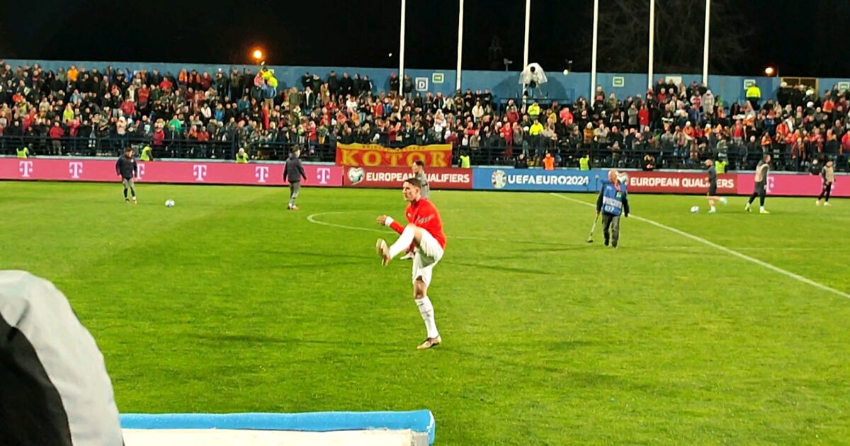 Dushan Vllahoviç me fanellën e Serbisë