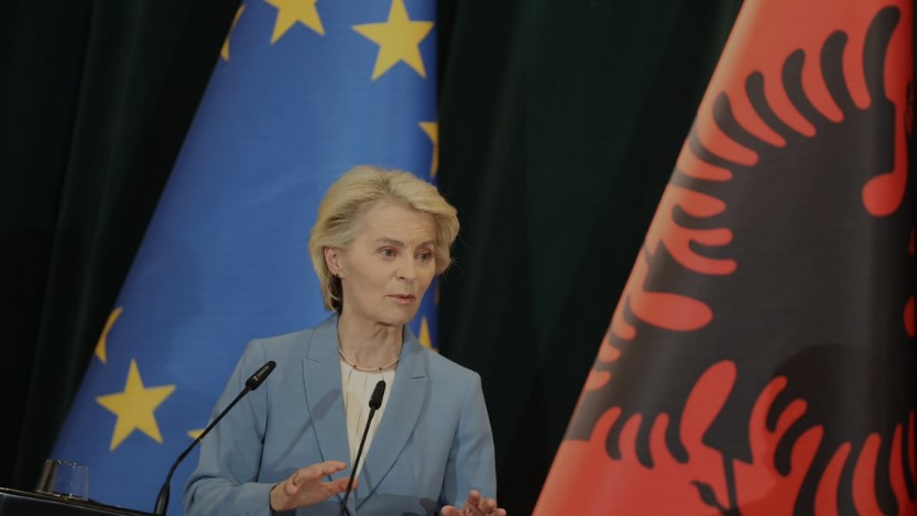 Von der Leyen  Anëtarësimi i Shqipërisë do e bëjë më të fortë BE në  ecuria fantastike   VIDEO 