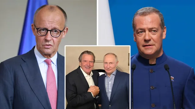 Merz kritikon Schroderin për vizitën te Putini  Reagon Medvedev  Një pasardhës i bashkëpunëtorëve të Hitlerit