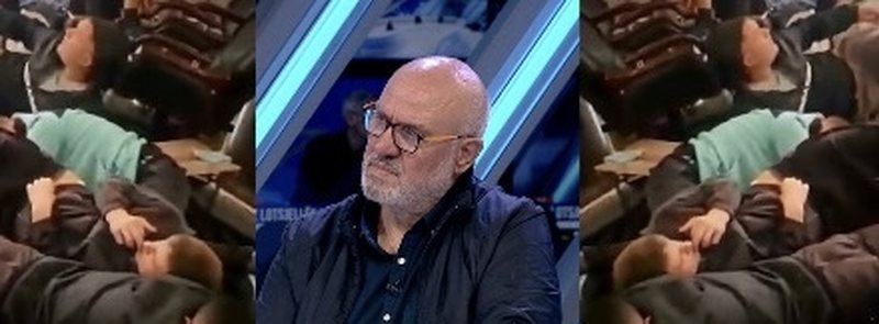 Protestuesit e shtrirë përtokë pas arrestimit  avokati Petraj  Pamjet nuk janë filmuar në komisariatet e Tiranës
