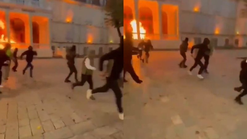 Përfshihet nga flakët Bashkia e Shkodrës  Persona të maskuar sulmojnë me molotov godinën