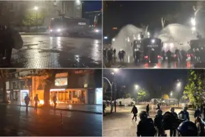 molotovë ndaj policisë