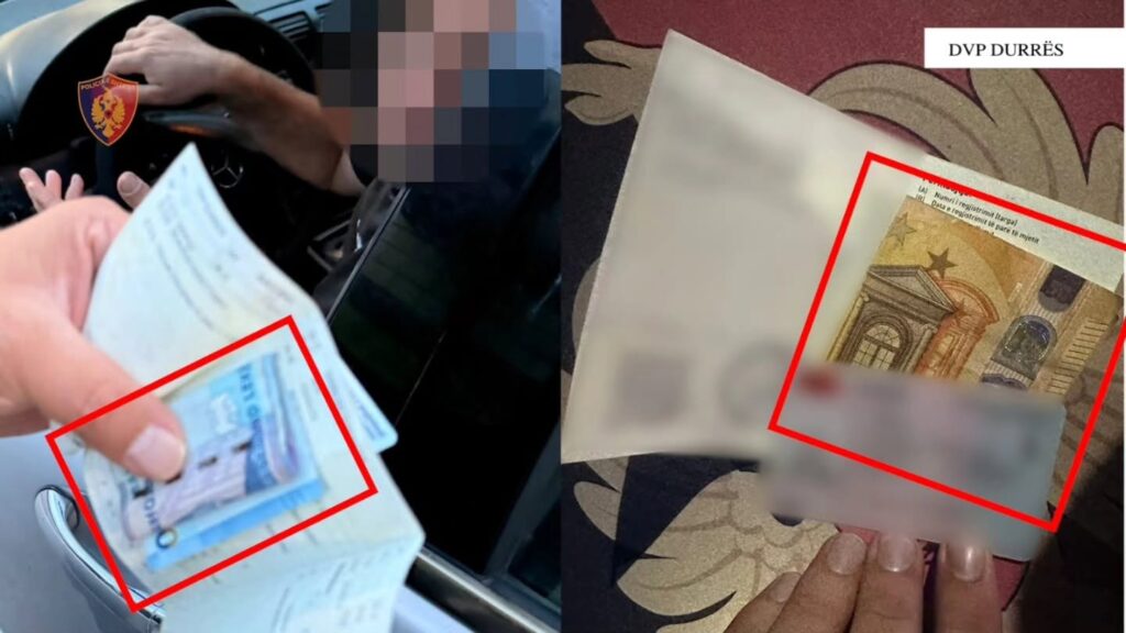 Tentuan të korruptonin policët rrugorë për t i shpëtuar gjobës  procedohen 3 shoferë në Durrës dhe Kavajë
