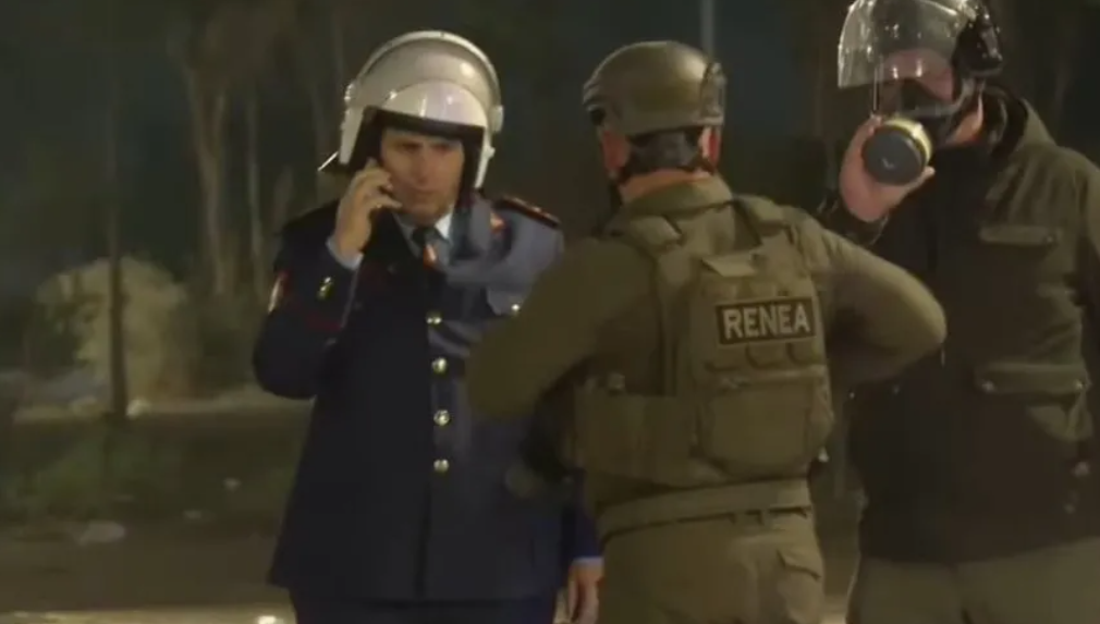 Policia  RENEA ndërhyri pas një telefonate në sallën operative  rrezikohej jeta e efektivëve