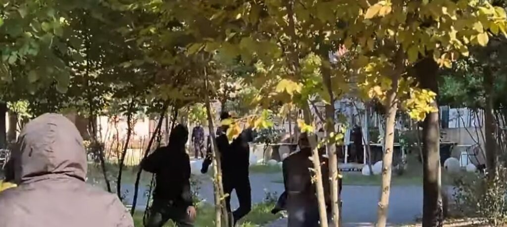 Protestuesit qëllojnë me gurë selinë e PS  thyejnë derën kryesore