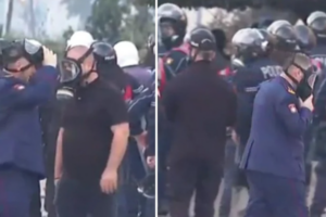 me maskë kundër gazit