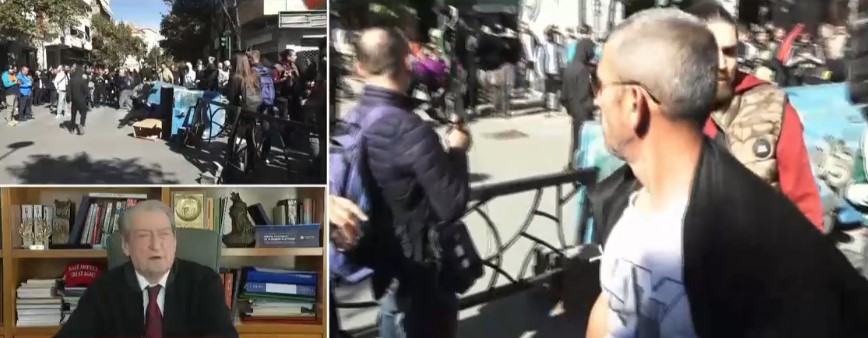  Derdhuni në rrugë    Berisha bën sërish thirrje ndaj të rinjve  Skena horror  Policia ushtroi dhunë ndaj studentëve 