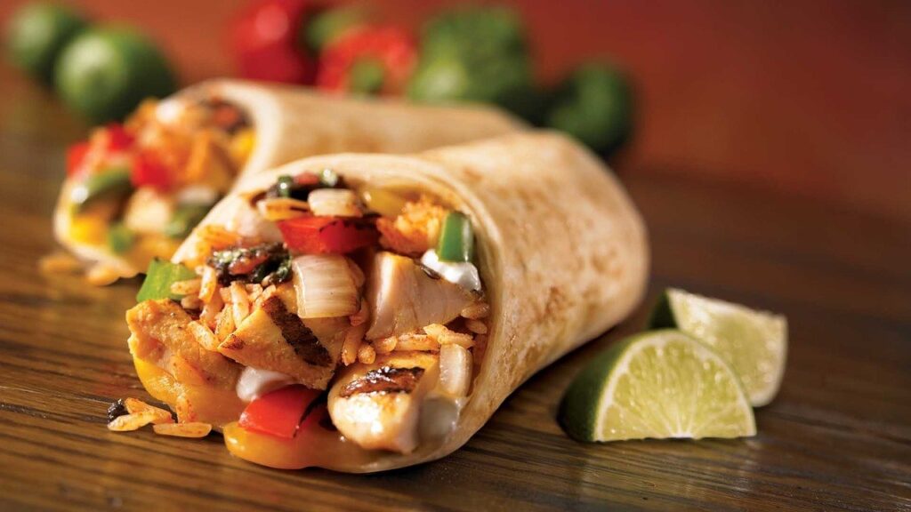 Burrito meksikan — recetë klasike me mish viçi  fasule dhe guacamole