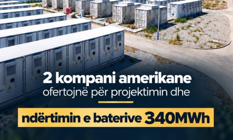 Hap i madh për energjinë e Kosovës   dy kompani amerikane garojnë për ndërtimin e sistemeve të baterive 340 MWh në Istog e Ferizaj