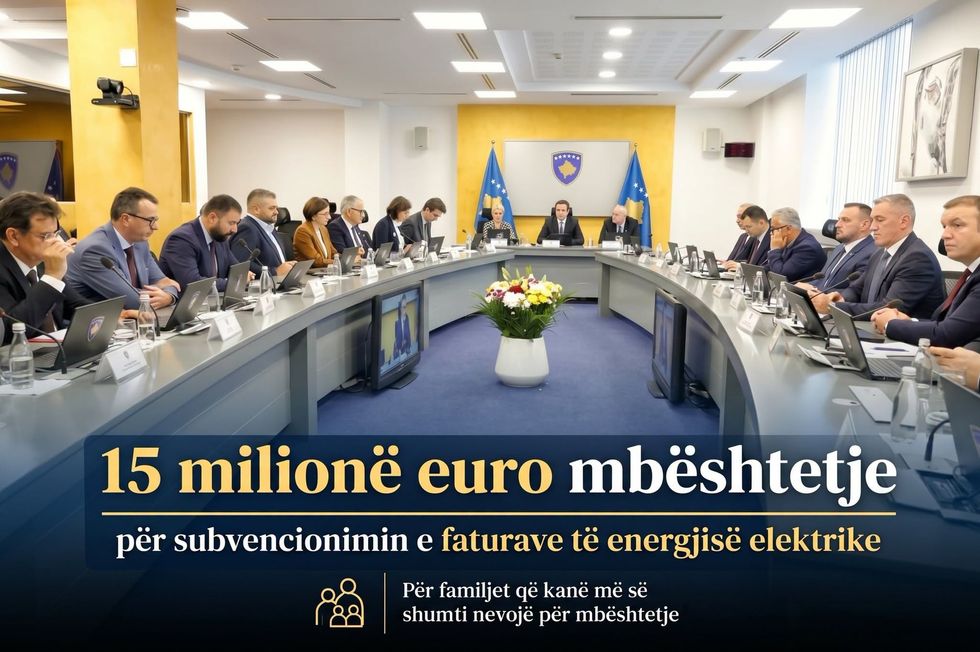 Hoti  15 milionë euro për mbështetjen e familjeve për faturat e energjisë elektrike