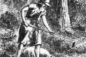 Ilustrim i Johnny Appleseed-it nga Harper's New Monthly Magazine, 1871