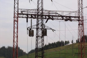 Një nënstacion energjetik në Ukrainë