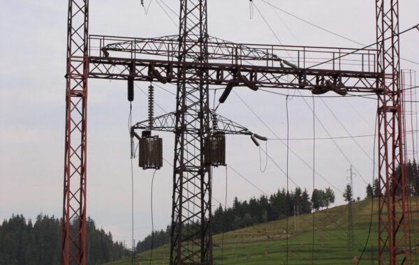 Një nënstacion energjetik në Ukrainë