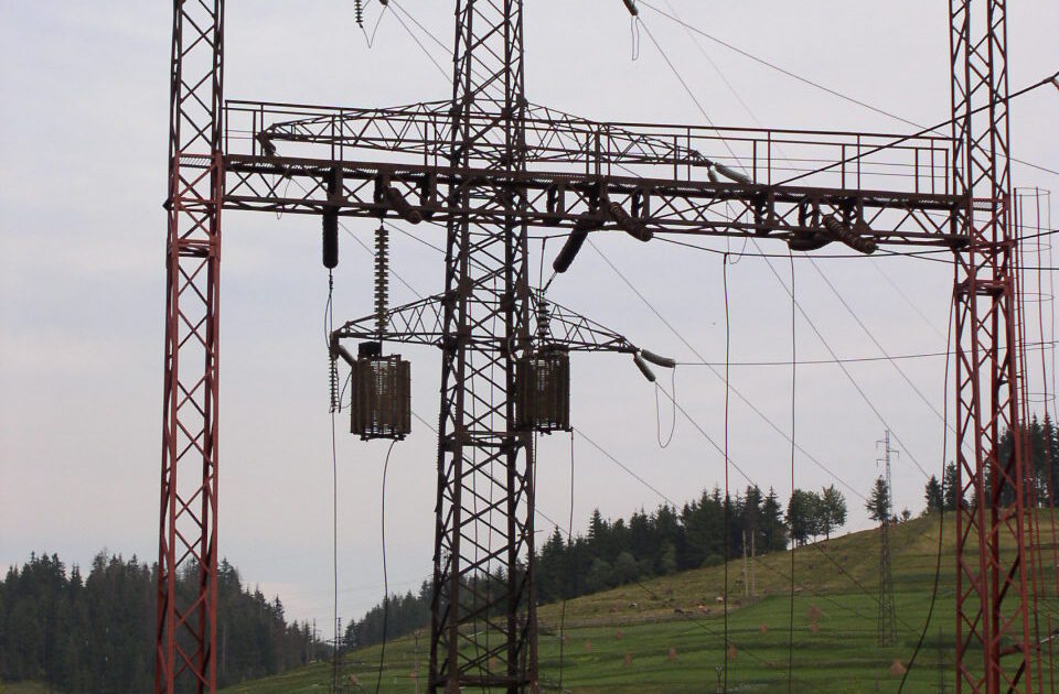 Një nënstacion energjetik në Ukrainë