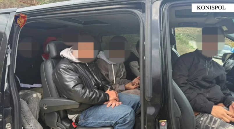 Po trafikonte me furgon 11 emigrantë nga Irani dhe Iraku për 2500 euro  arrestohet në Konispol i riu nga Lushnja  Itinerari 