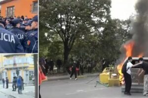 Protestuesit nuk kursejnë as kioskat e