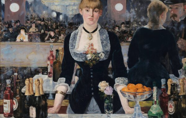 Édouard Manet, «A Bar at the Folies-Bergère», 1882 — kryevepra që Rebecca Ness e riinterpreton në «Inheritance» (Public Domain, Wikimedia Commons)