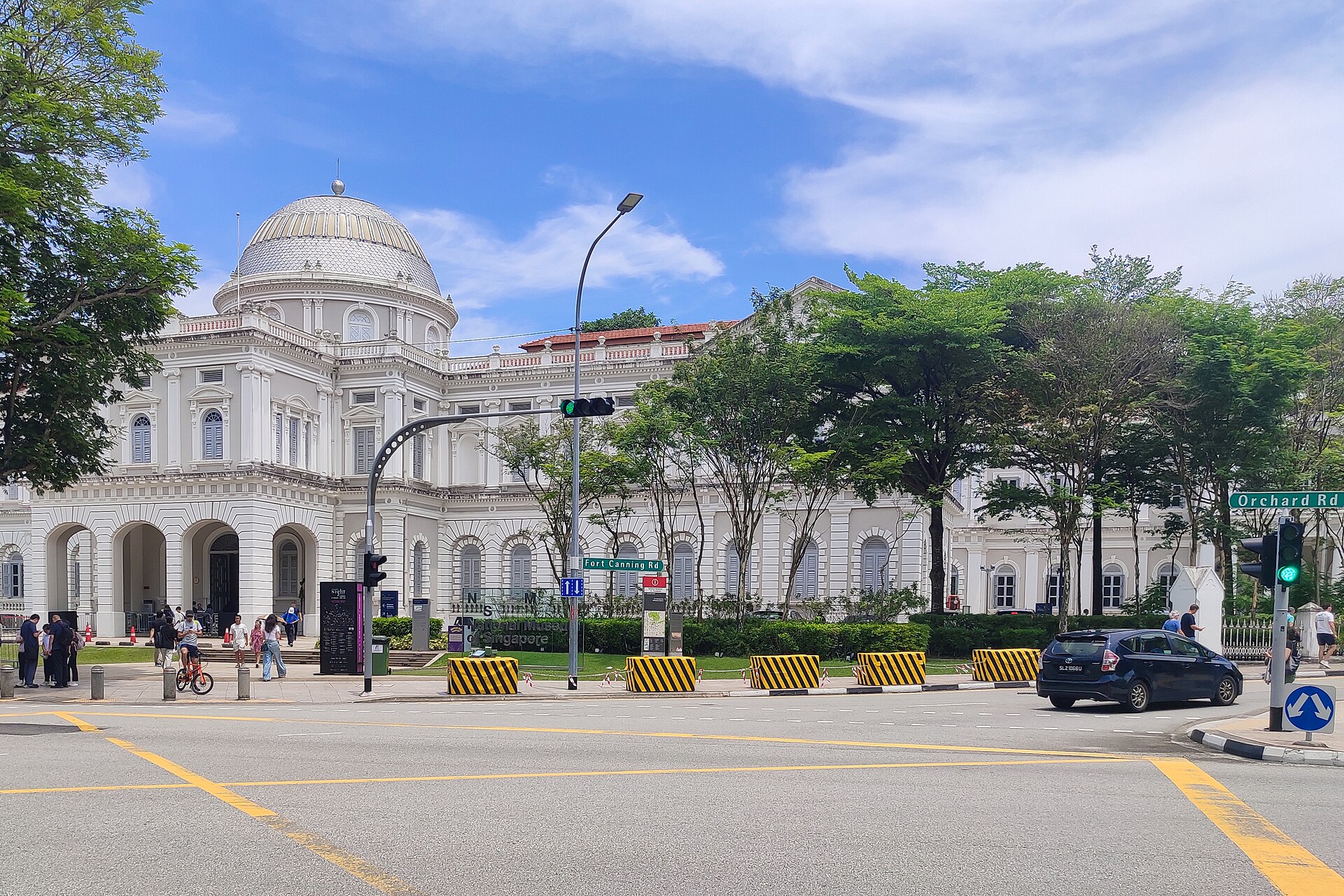 Ndërtesa neoklasike e Muzeut Kombëtar të Singaporit në Stamford Road