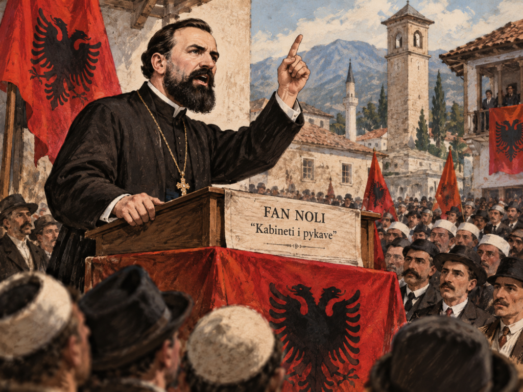 Fan Noli  Kabinet i pykave