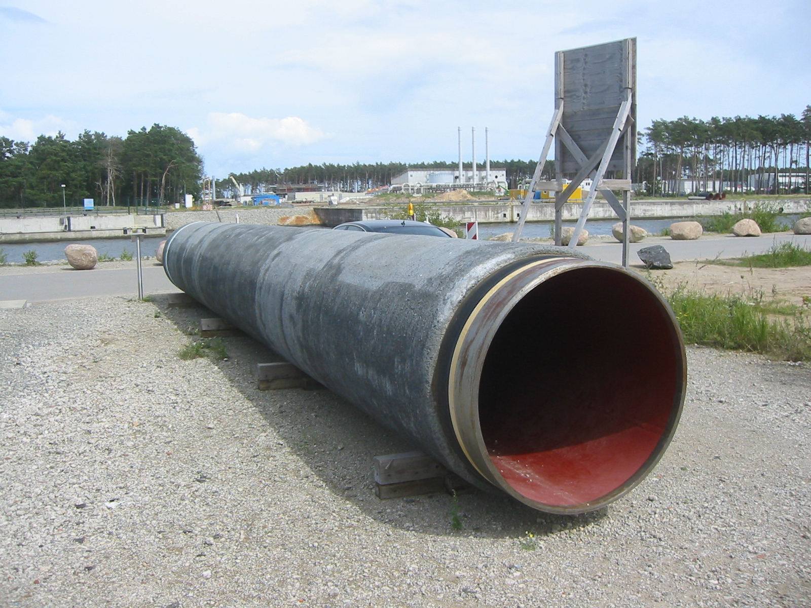 Segment tubacioni Nord Stream i ekspozuar në Lubmin të Gjermanisë