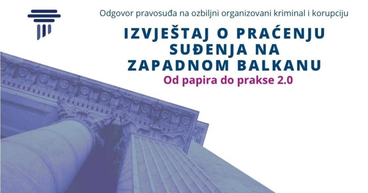 Kopertina e raportit të OSBE-së për monitorimin e gjyqeve në Ballkanin Perëndimor (Foto: OSBE)