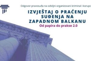 Kopertina e raportit të OSBE-së për monitorimin e gjyqeve në Ballkanin Perëndimor (Foto: OSBE)