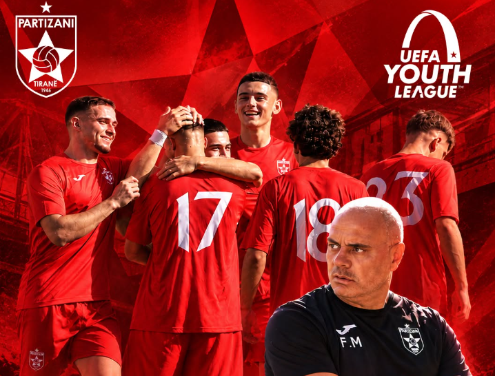 UEFA Youth League  Partizani U19 kualifikohet në turin e dytë
