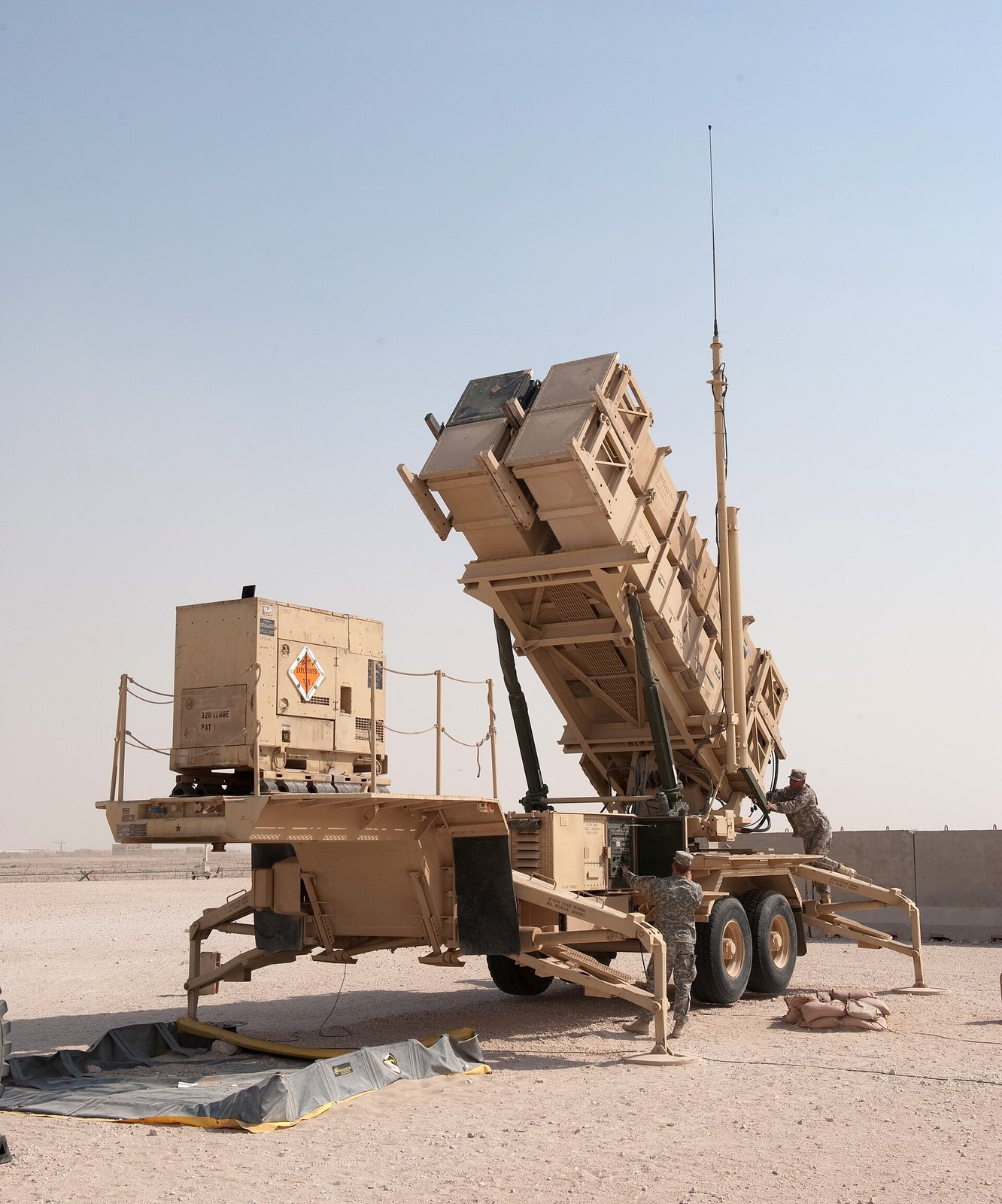 Sisteme amerikane të mbrojtjes ajrore Patriot në Arabinë Saudite.