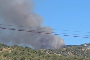dhjetëra forca dhe dy helikopterë