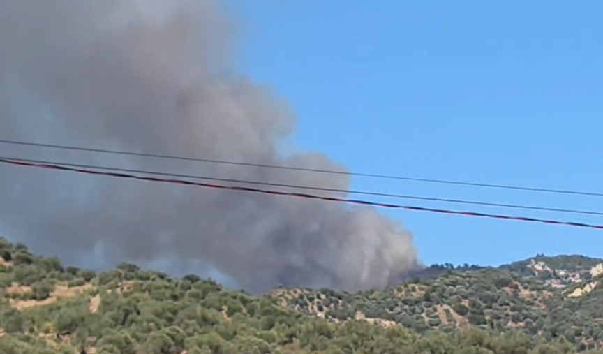 dhjetëra forca dhe dy helikopterë