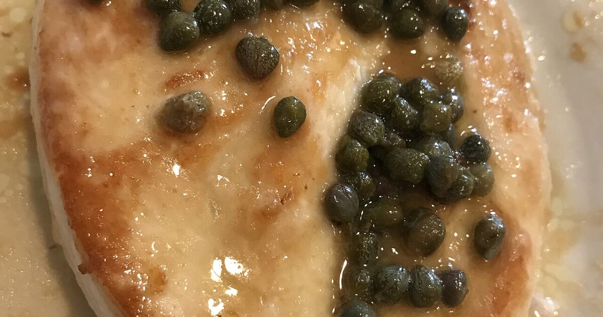Pulë piccata me limon dhe kapri