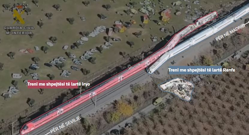 Si ndodhi një aksident treni me shpejtësi të lartë në Spanjën qendrore