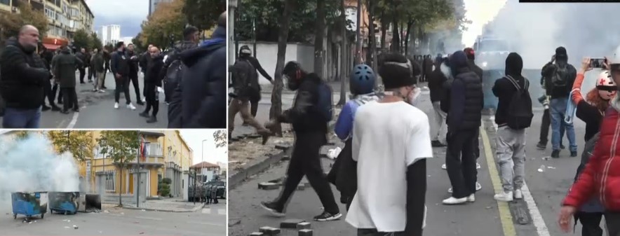 Protestuesit e maskuar