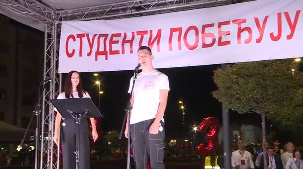 Nisi në Nish tubimi i Listës Studentore  sheshi plot me qytetarë  kandidatët premtojnë fitore më 25 tetor