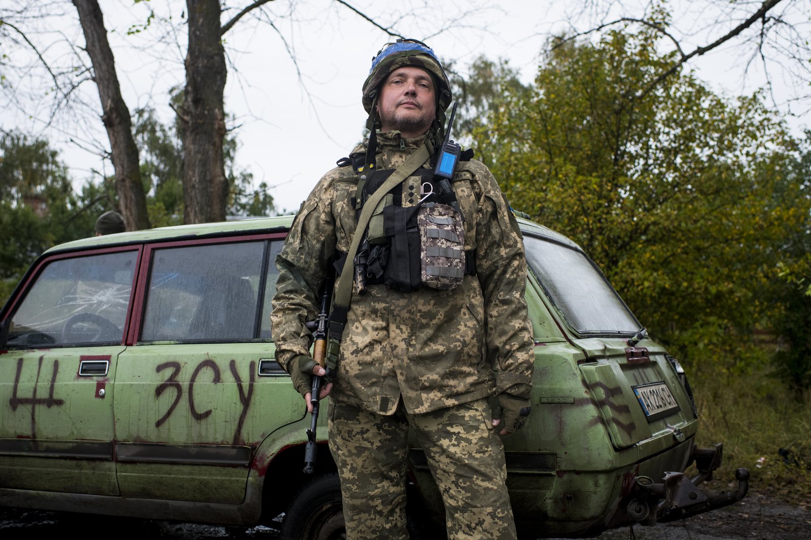 Ushtar ukrainas në rajonin e Kharkivit