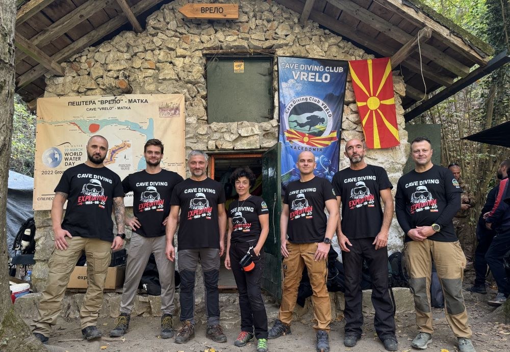 Rekord botëror në Matkë  shpella nënujore Vrelo bëhet më e thella e eksploruar në botë me 338 metra