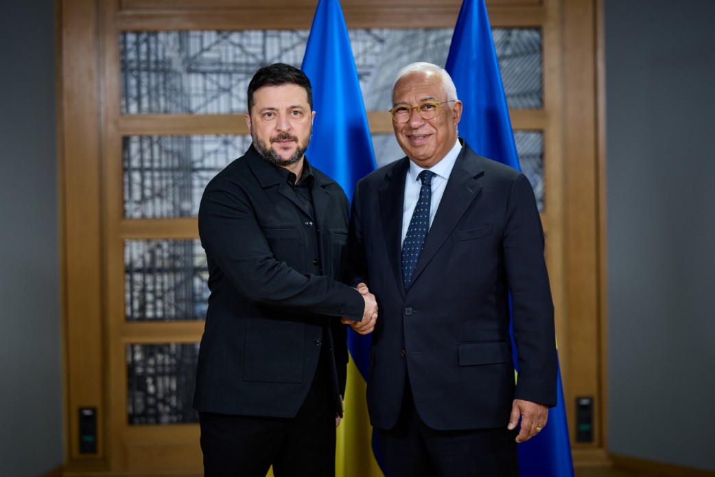 Zelensky me presidentin e Këshillit Evropian António Costa