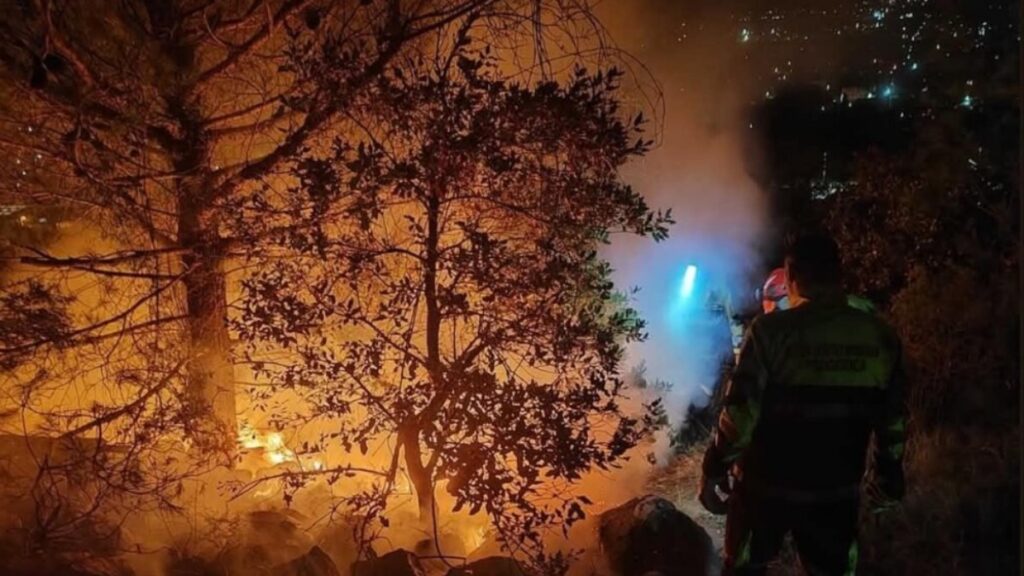 Zjarr i vënë qëllimisht në kodrën Gorica të Podgoricës  shuhet në fazën fillestare