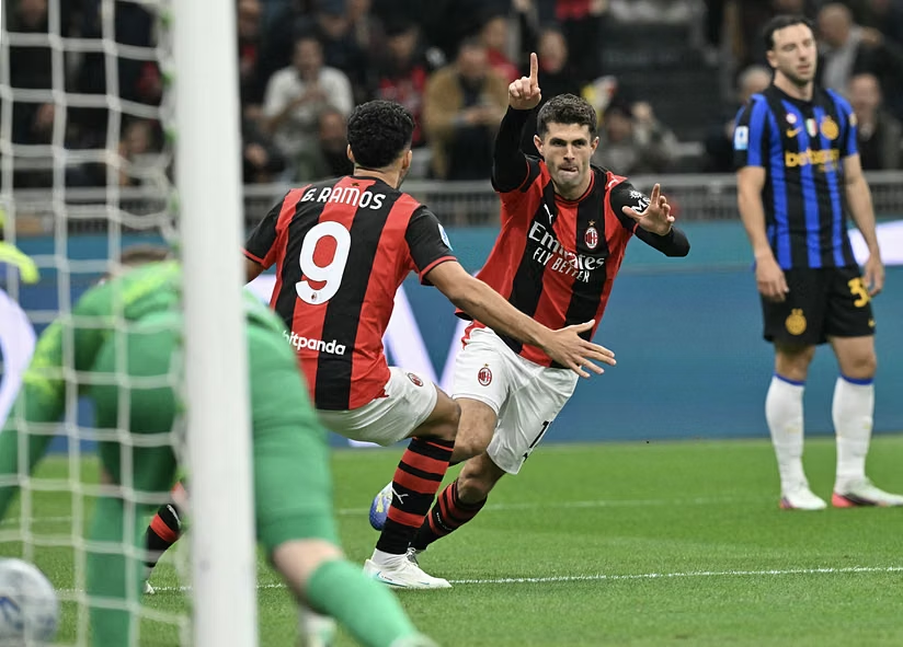 Milani feston  Interi i dorëzohet magjisë së Pulisic  Rabiot dhe Diego Moreira